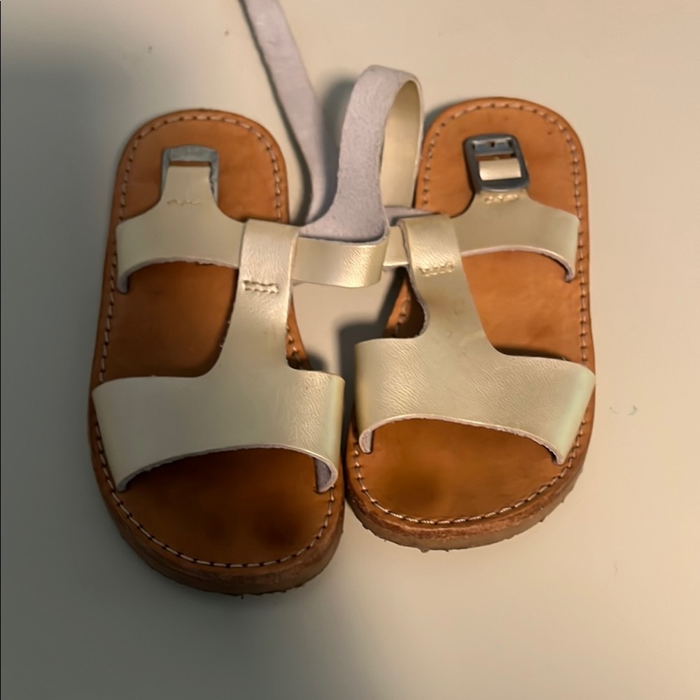 Freshly Picked Gold Sandals H-Style Design